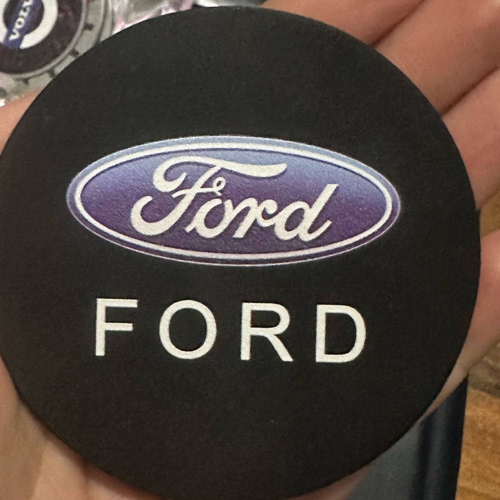 Ford car coasters set of 2